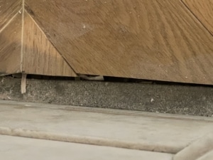 expertise parquet présentant des malfaçons